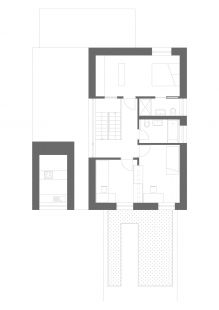 Rodinný dům v Liticích - Půdorys patra - foto: PROGRES architekti