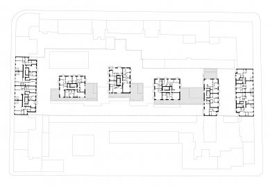 Park Kneževa Residential block - Floor plan 2nd floor