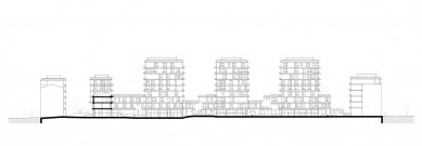 Park Kneževa Residential block - <translation>Cross-section view</translation>