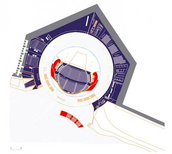 Congress Center Manuel Rojas - Ground floor layout - foto: © selgascano arquitectos