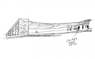 Pavilon Portugalska na Expo '98 - Skica - foto: Álvaro Siza