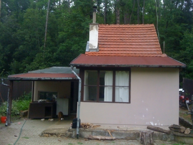 Přestavba chaty na rodinný dům, Holyně - Fotografie původního stavu - foto: PRAJAGA