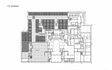 Palác elektrických podniků - Půdorys 1PP