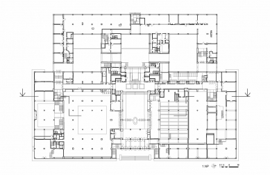 Palác elektrických podniků - Půdorys 1NP