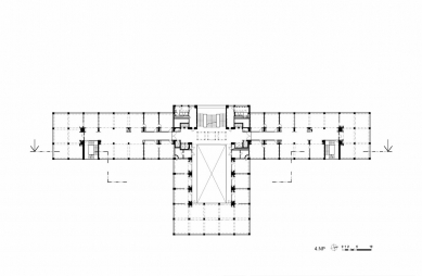 Palác elektrických podniků - Půdorys 4NP