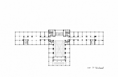 Palác elektrických podniků - Půdorys 5NP