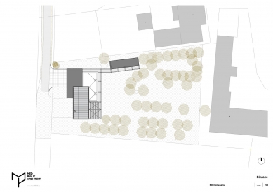 Rodinný dům v sadu - Situace - foto: Med Pavlík architekti