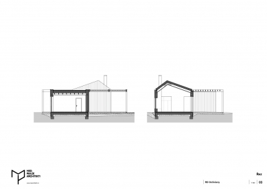 Rodinný dům v sadu - Řezy - foto: Med Pavlík architekti