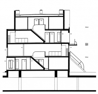 Social housing SAAL Bouca - Řez