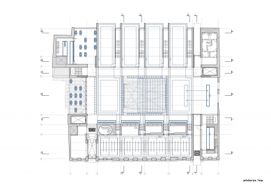 Technologické centrum UMPRUM Mikulandská - Půdorys 1.np - foto: Ivan Kroupa architekti