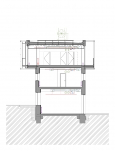 Podkovarska area - building B - Příčný řez - foto: caraa.cz