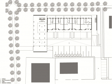 Case RPE18 - Půdorys přízemí - foto: studio cittaarchitettura