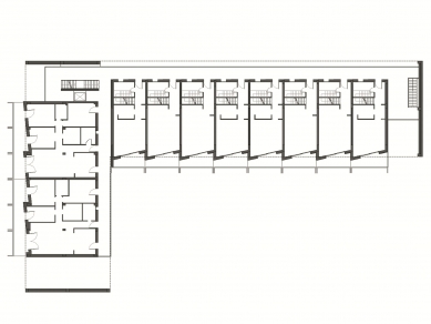 Bytový dům RPE18 - Půdorys 2.np - foto: studio cittaarchitettura