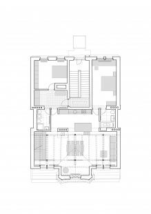 Půdní vestavba Korunní - Půdorys 5.np - foto: caraa.cz