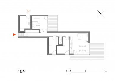 „2 v 1“ - Půdorys 1NP