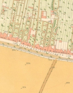 Felixe Blocha Villa - An excerpt from the cadastral plan of Brno from 1906 capturing the objects at Hlinky 92 - foto: Archiv města Brna