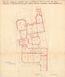 Felixe Blocha Villa - Adalbert Pazdirek-Coreno, documentation for the construction of Felix Bloch's villa from 1925, basement