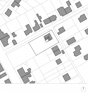 Přestavba rodinného domu v Ostrovačicích - Situace - nový návrh - foto: INK ARC