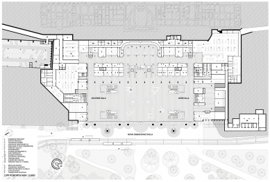 New Train Station - 3. place - Floor plan - foto: re:architekti / baukuh / yellowoffice
