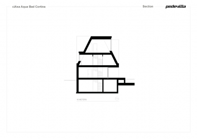 House Aqua Bad Cortina - Řez - foto: Pedevilla Architects