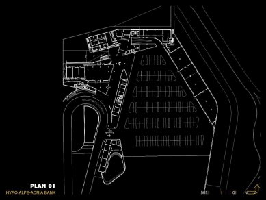 Hypo Alpe-Adria Bank - Půdorys přízemí - foto: Morphosis