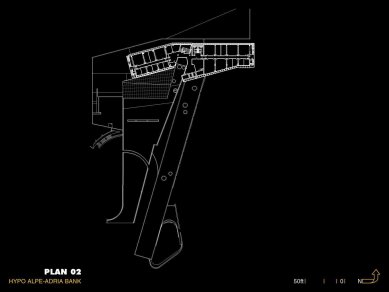 Hypo-Alpe-Adria Bank Headquarters - Půdorys patra - foto: Morphosis