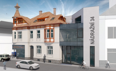 Rekonstrukce vily v Rožnově pod Radhoštěm - Vizualizace - foto: janca architect