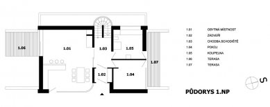 Rodinný dům v Černošicích - Přízemí - foto: OK PLAN architekt