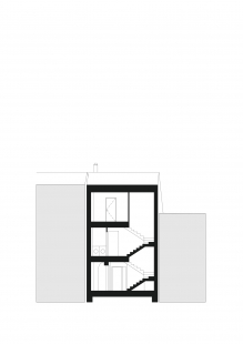 Rodinný dům Senice na Hané - Příčný řez - foto: TŘI.ČTRNÁCT architekti