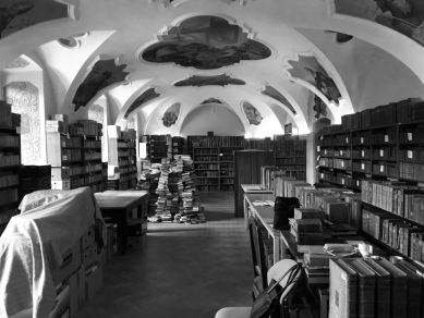Knihovna v klášteře Želiv - Původní stav