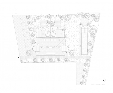 Villa Vinohrady - Land plot drawing - foto: Papundekl architekti