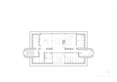 Villa Vinohrady - Floor plan 3rd floor - foto: Papundekl architekti