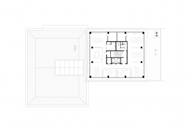 Interpolis Office Center - Půdorys 4.np - foto: Paulíny Hovorka Architekti