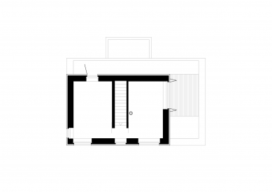 Cottage in the Posázaví - Floor plan 2nd floor - foto: SPORADICAL architektonická kancelář