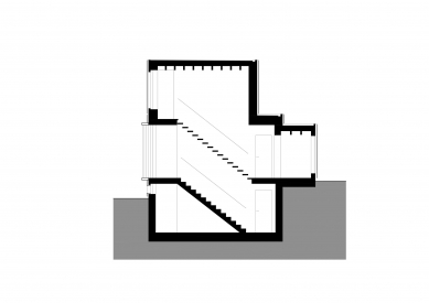 Chata v Posázaví - Řez - foto: SPORADICAL architektonická kancelář