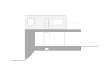 Chata v Posázaví - Západní pohled - foto: SPORADICAL architektonická kancelář
