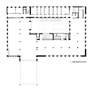 Rozšíření Muzea města Vídně - Půdorys 1.np - foto: © Certov, Winkler + Ruck Architekten
