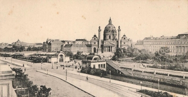 Rozšíření Muzea města Vídně - Historický snímek Karlsplatz