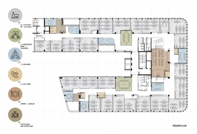 Asseco Central Europe Offices - Floor plan 5th floor - foto: coolstock