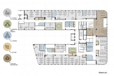 Asseco Central Europe Offices - Floor plan 6th floor - foto: coolstock