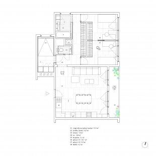 Byt architekta - Půdorys - současný stav