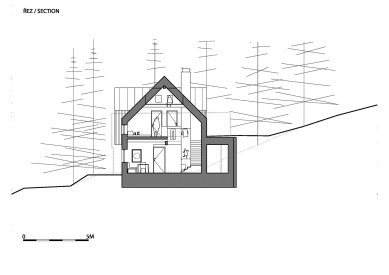 Mountain hut - Řez - foto: A1Architects