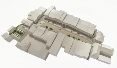 Architectural study of the revitalization of J. A. Komenský Square