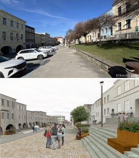 Architectural study of the revitalization of J. A. Komenský Square