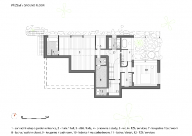 Na Větru - Půdorys přízemí - foto: A1Architects