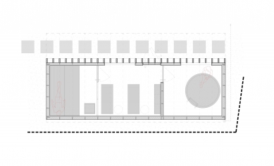 Sauna Trnava - Půdorys - foto: Ing. arch. Adam Lukačovič