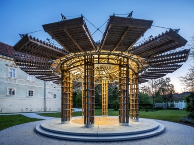 Kinetický pavilon na zámku Radíč - foto: Aleš Jungmann