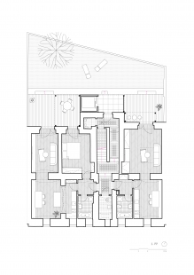 BD 6 - Půdorys 1.pp - foto: BY architects