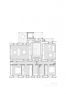 BD 6 - Půdorys 2.np - foto: BY architects