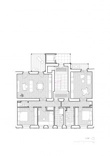 BD 6 - Půdorys 3.np - foto: BY architects